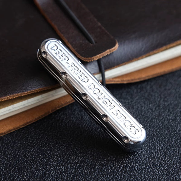 Zinc Alloy Youtiao Spinner: Push-Pop EDC Stress Reliever Toy
