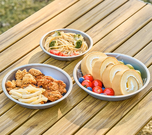 Pure Titanium Deep Dish: Seamless Camp Luxury Plate