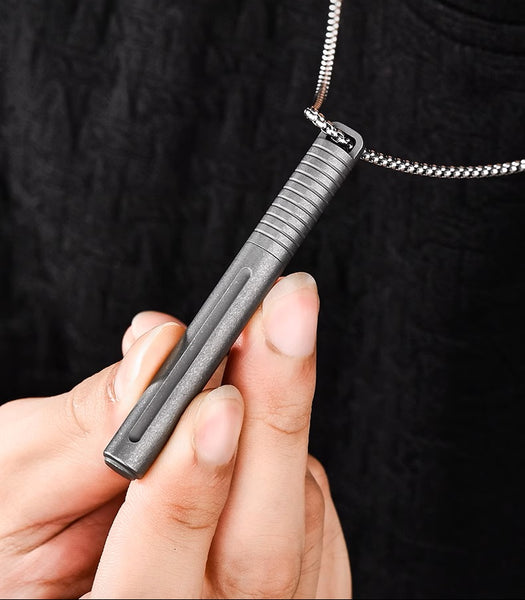 Titanium EDC Short Pen: Outdoor Waist-Hang Ballpoint