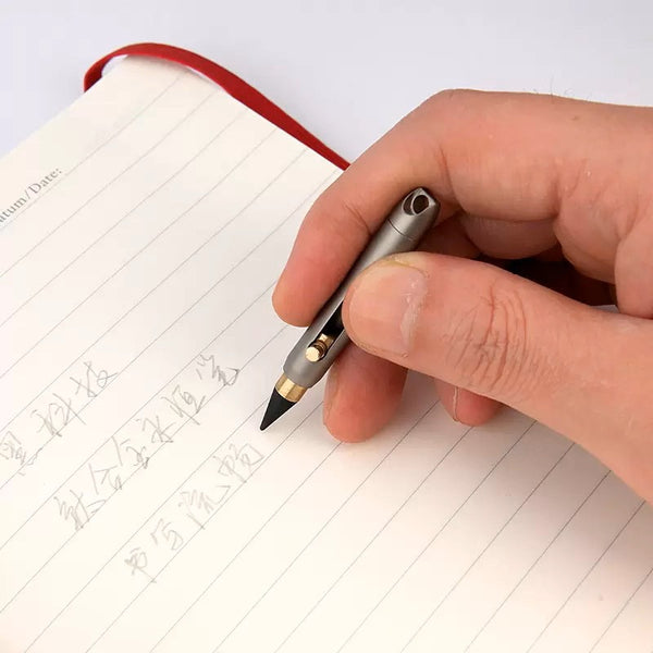Titanium Everlasting Pen: Mini Erasable Pencil for EDC Writing