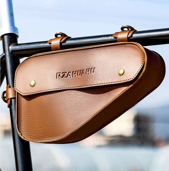 Vintage Retro Triangle Top Tube Bag for Mountain & Road Bike