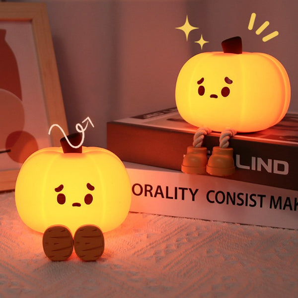 Pumpkin Silicone Tap Light Atmosphere Night Light