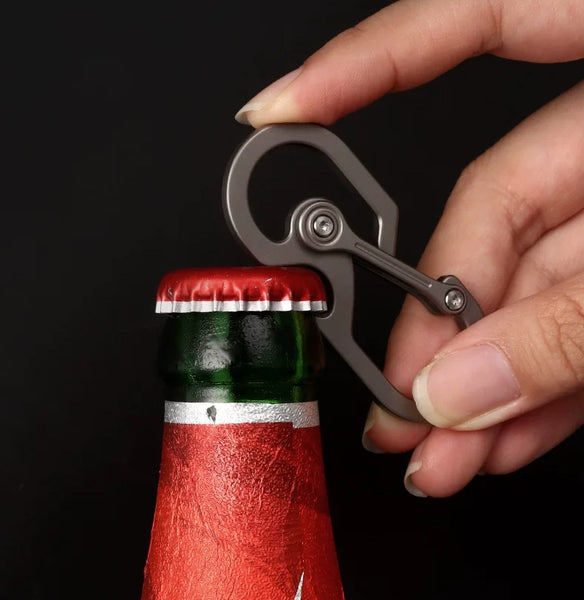 Titanium Mechanic Keyring: The Ultimate Outdoor Multi-Tool Quick Clip