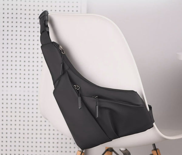 Trendy Crossbody Triangle Chest Bag with Sleek Design