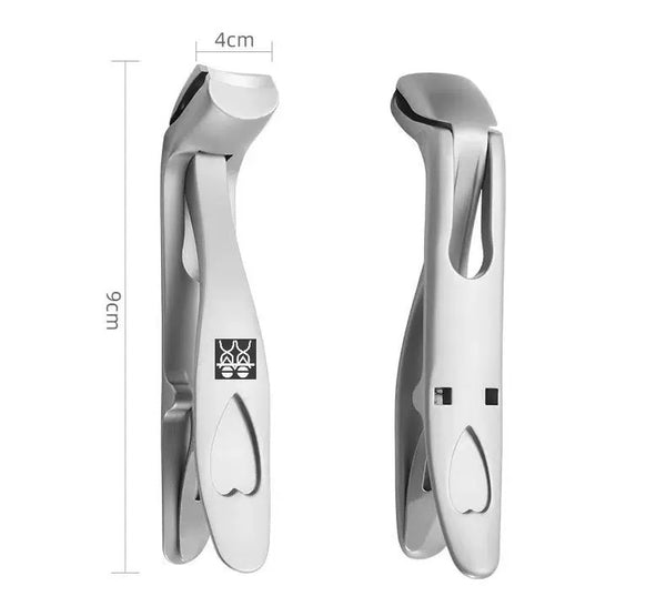 Curved Stainless Steel Powder-Cast Wide Jaw Nail Clipper