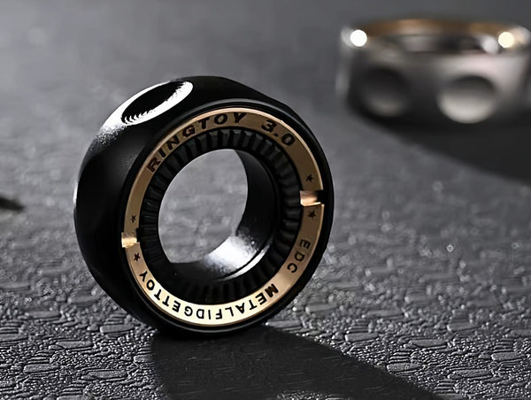 Magnetic Ratchet Fidget Ring: DIY Metal EDC Ring for Stress Relief & Tactile Sensory Play