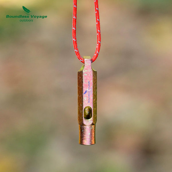 Pure Titanium Survival Whistle – Ultra-Loud Lifesaver!