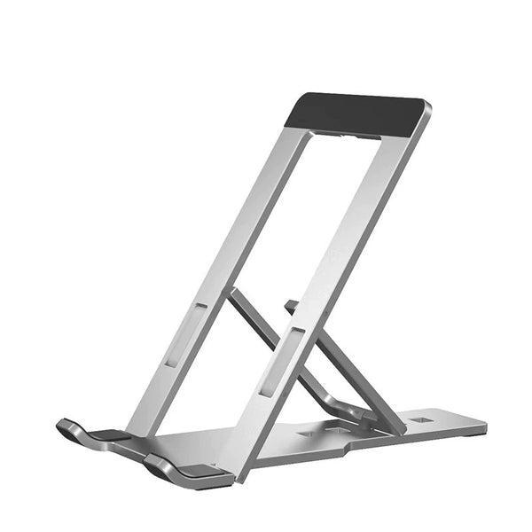 Universal 5-Level Phone & Tablet Stand: Foldable Aluminum Desk Mount