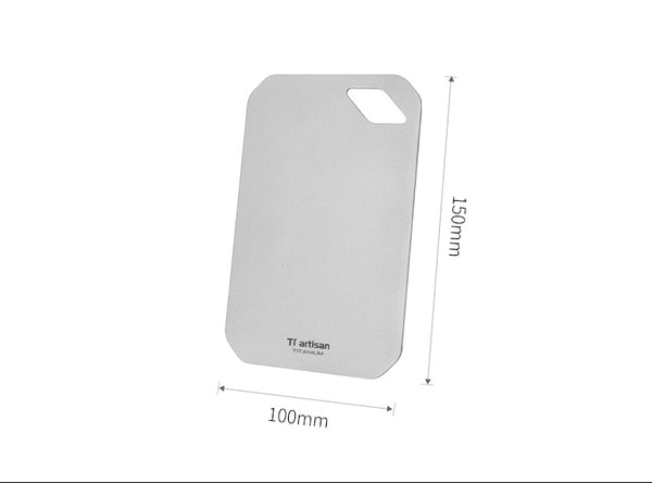 Pure Titanium Mini Board: Antibac Dual-Side Camp Chop