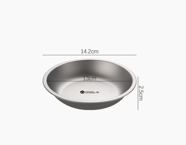 Pure Titanium Deep Dish: Seamless Camp Luxury Plate