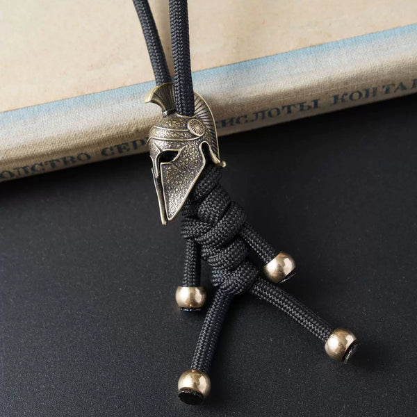 Unleash Your Warrior Spirit: Handcrafted Woven Spartan Helmet Charm Keychain for Bags, Backpacks & Gear