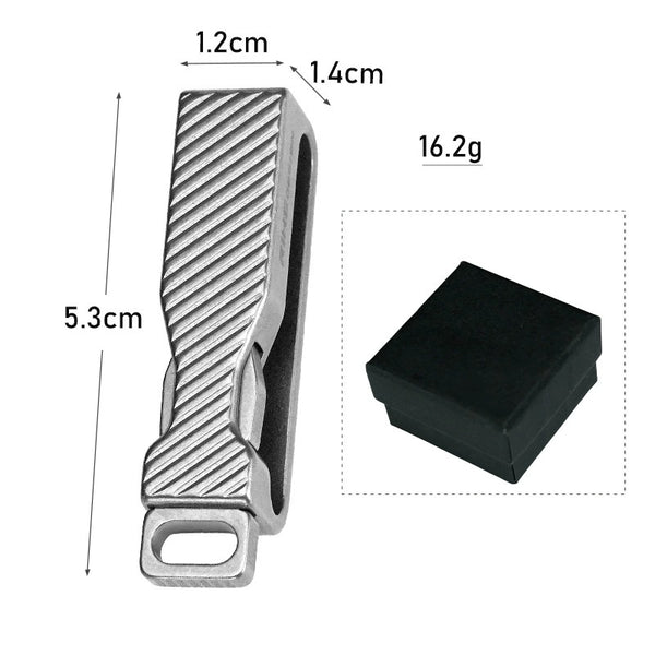 Titanium Quick-Release Belt Buckle: EDC Keychain Luxury Clip