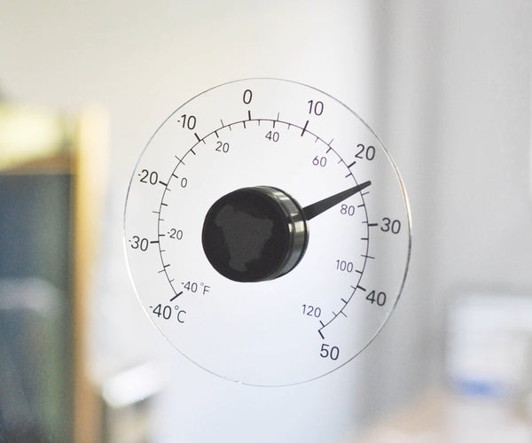 Crystal Window Thermometer – Ultra-Sensitive Metal Magic, Zero Battery Forever