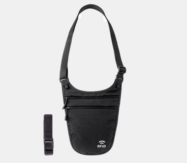 Travel RFID Anti-Theft Waist Pouch: Underarm Phone Bag