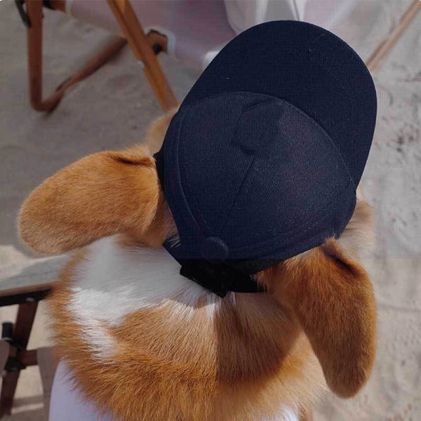 Adjustable Dog Sun Hat - Cute Ear-Out Summer Baseball Cap