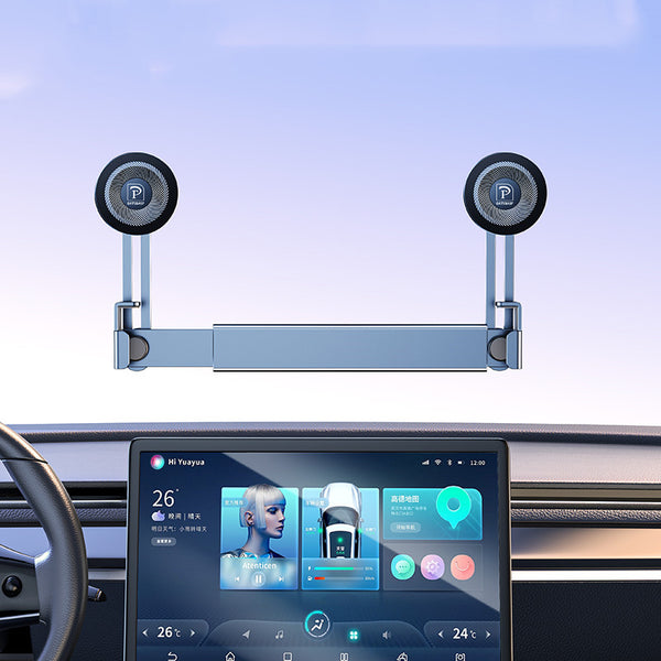 Dual Mount Floating Screen Aluminum Alloy Car Phone Holder