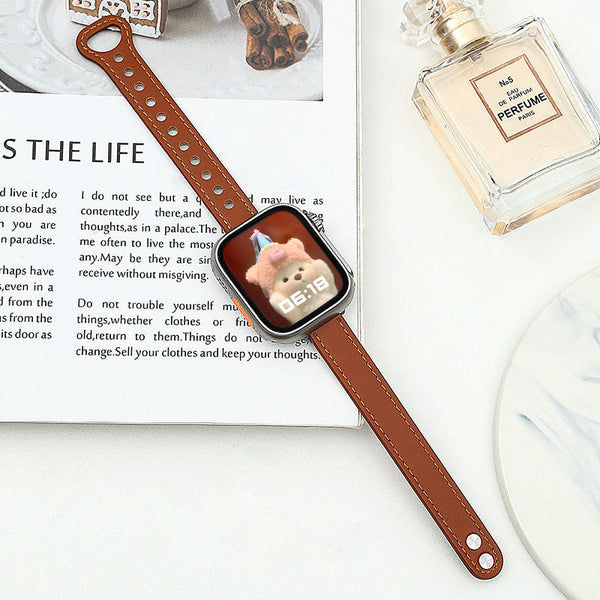 iWatch Slim Waist Genuine Leather Watchband
