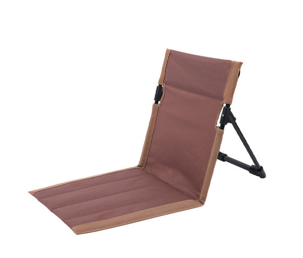 Outdoor Foldable Reclining Chair With Integrated Beach Chair
