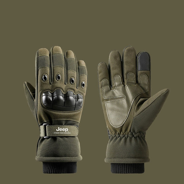 Men's Winter Cycling Gloves: Windproof, Warm, Non-Slip Tactical Grip