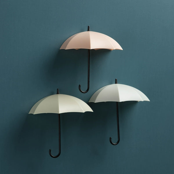 Cute Umbrella Wall Hook - No-Drill Key & Coat Hanger