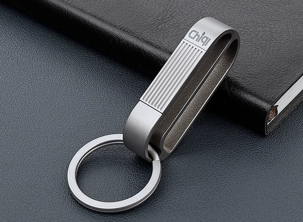Titanium Alloy Men's Belt Buckle Keychain - Durable, Stylish, Non-Fading Lock
