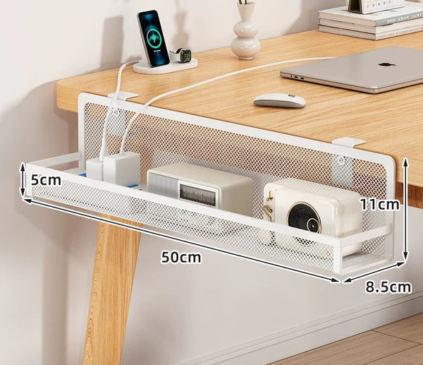 No-Drill Cable Manager | Under-Desk Power Cord Organizer Box