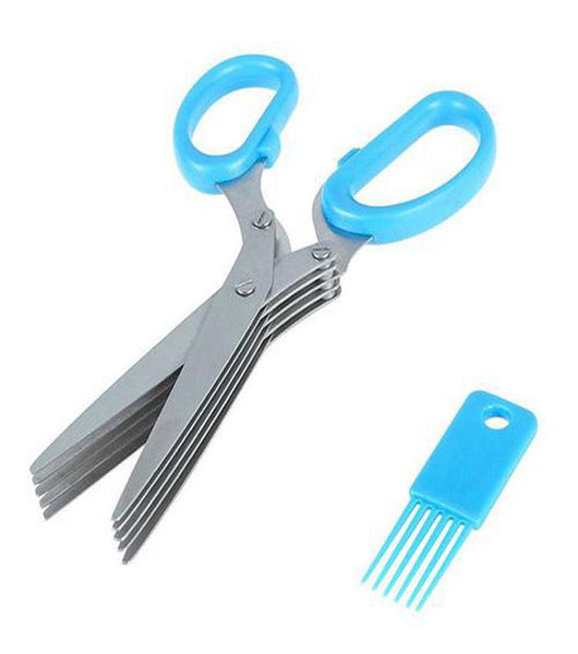 5 Layer Multifunctional Stainless Steel Scissors