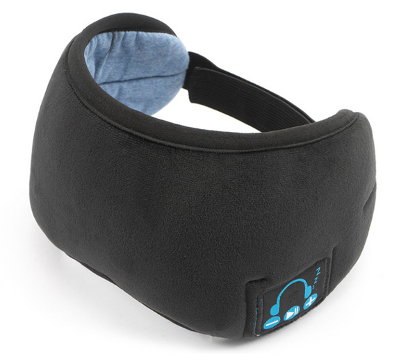 Bluetooth 5.0 Sleeping Eye Mask with Built-in Speakers Microphone, for Home, Office and Travel