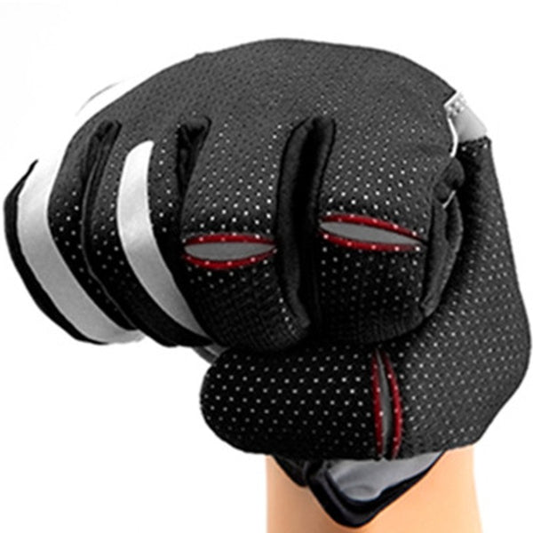 Electric Thermal Heated Gloves, with Touchscreen-compatible Fingertips & Reflecting Strip, for Climbing, Hiking, Cycling & More