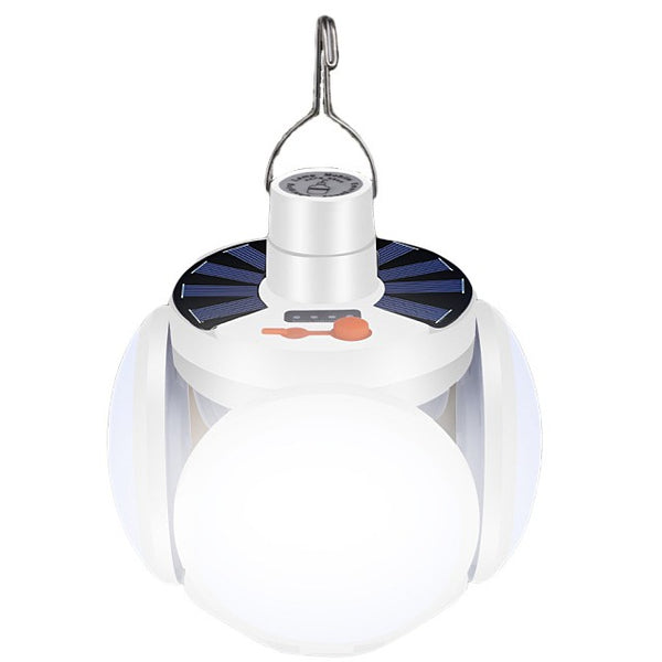 Foldable Multi-Functional Solar LED Bulb, with 5 Light Modes, 2400mAh ...
