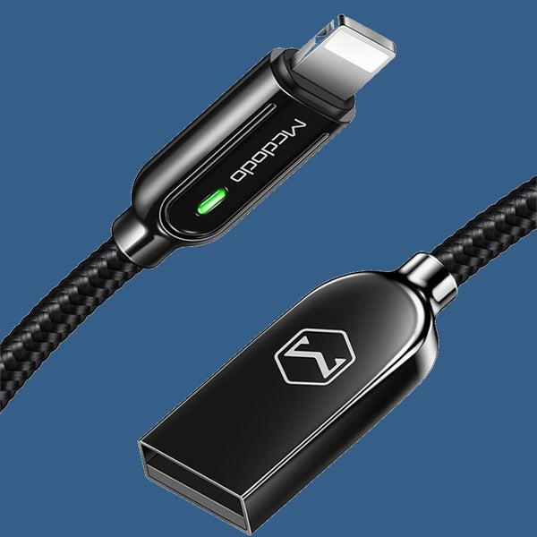 Lightning Charging Cable, with Smart Auto-off and Charging Indicator, for Phone & Tablet