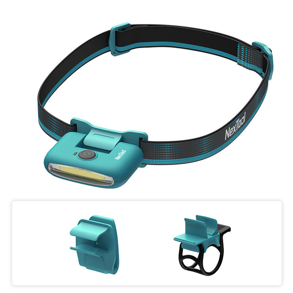 Rechargeable Adjustable Headlamps for Runners, with Head Band, Hat Clip & Bike Clip