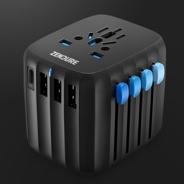 Portable Fast Charging Cube Wall Charger, with 4 USB Outports & 30W PD Charging, for Office, Travel & More