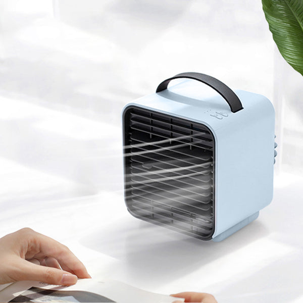 Portable Negative Ion Air Conditioner Fan, with Mild Wind, Clean Air & Humidifier, for Home & Office