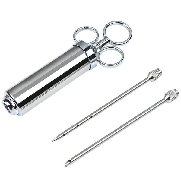 Stainless Steel Meat Marinade Injector, with 3 Needles, for Meats, Turkey, Brisket