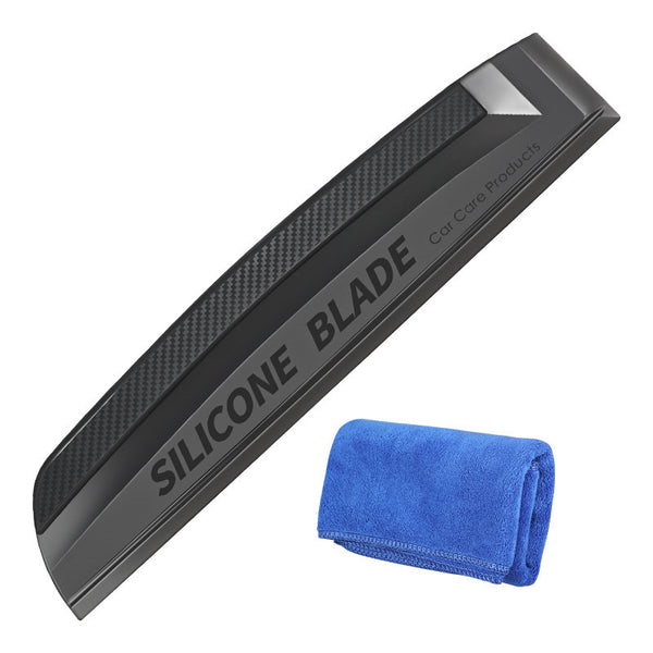 All-Purpose Window Squeegee with Lifetime Silicone Rubber Blade, for Car & Home