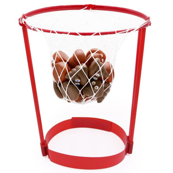 Basket Case Headband Hoop Game, with Adjustable Headband & 20 Balls, for Kids and Adults