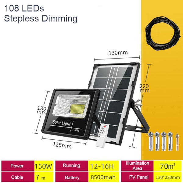 Outdoor Solar Light, with Remote Control, 7 Modes & IP66 Waterproof, for Your Garden, Yard, Pathway, Driveway & Home