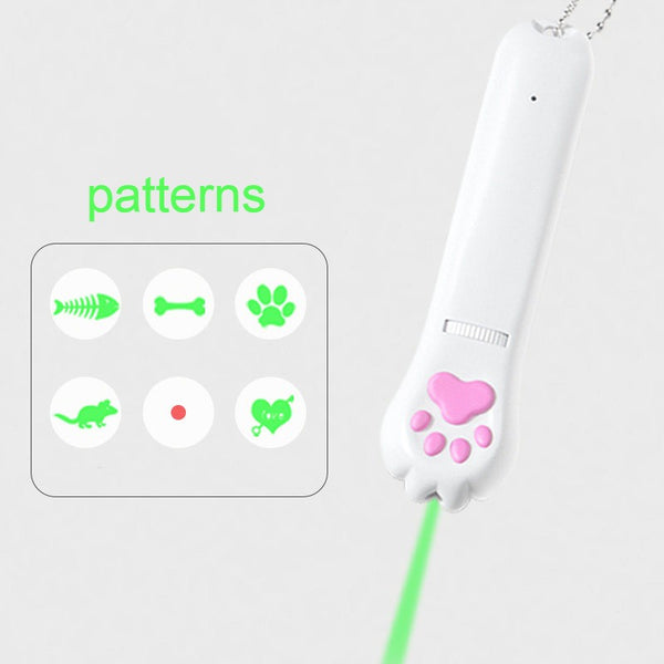 Interactive Pet Cat LED Projection Pen, with Different Patterns, for Cat, Dog & More