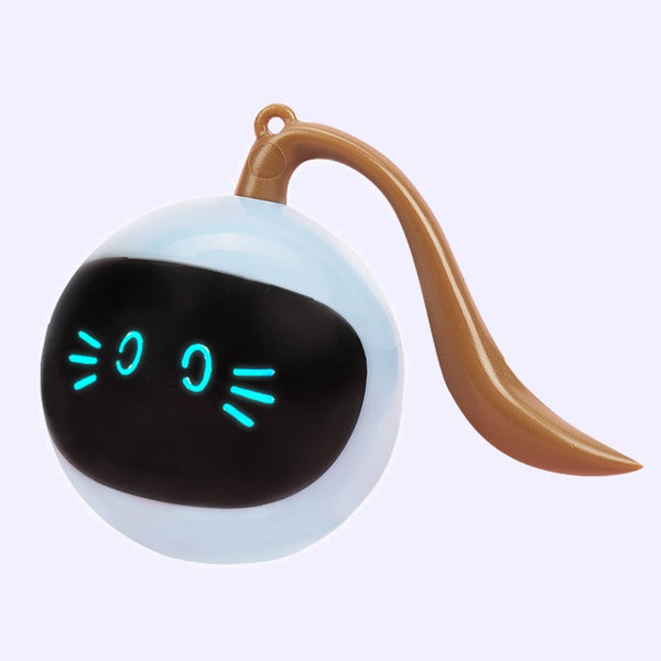 Rechargeable Interactive Cat Self-rotating Ball Toy, with Build-in LED Light