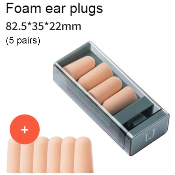 Portable Earplugs Set, with Ergonomic Design, Soft Material & Noise Reduction, for Sleeping, Resting & More