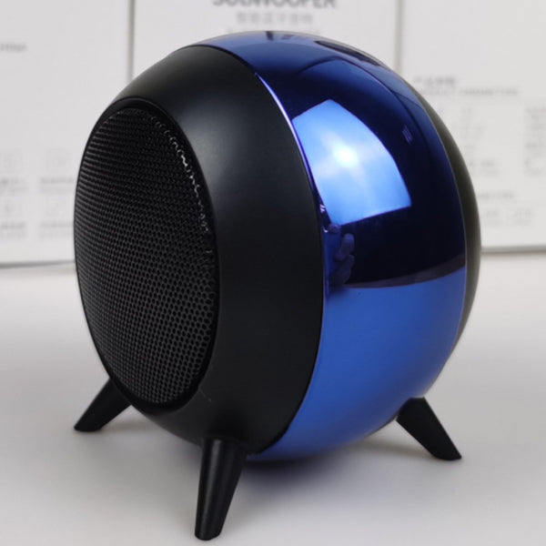 Portable Mini Wireless Bluetooth 5.0 Speaker, with Cool Metal Shell, Long Battery Life and Widely Compatible with Phones and Tablets, for Office, Home and More