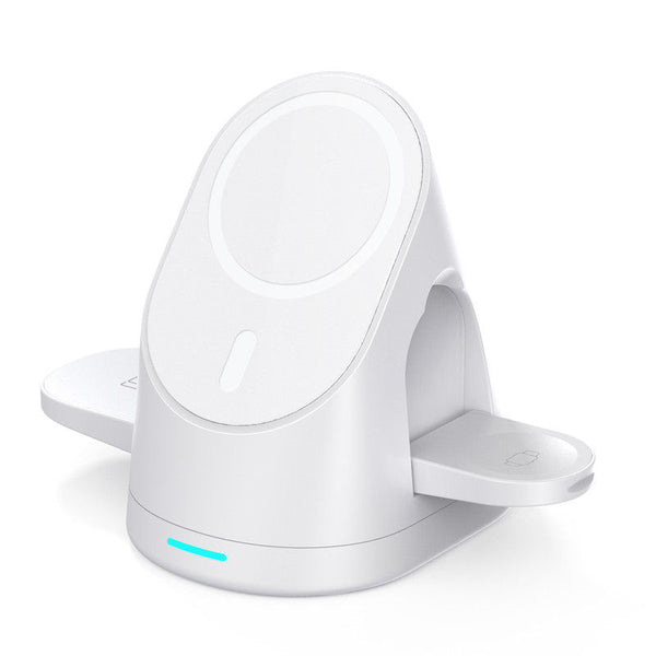 15W 3-in-1 Multi-device MagSafe Wireless Charging Station, with Type-C Cable, for AirPods, Apple Watch, and iPhone