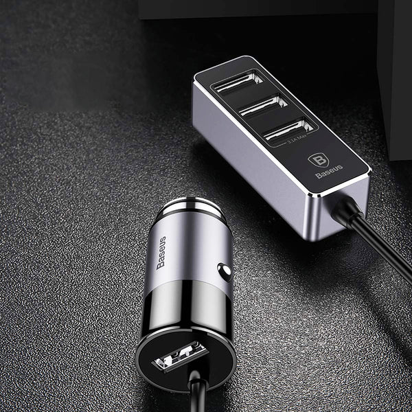 4-in-1 USB Car Phone Charger Splitter, with 4 USB Ports, 1.5m Cable, 5 ...