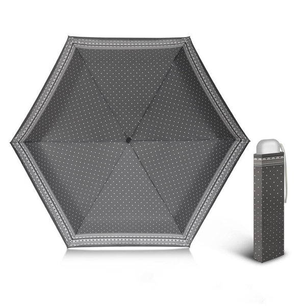 Mini Slim Automatic UV Umbrella, with 6 Ribs & 99% UV Block, for Sunny & Rainy Days