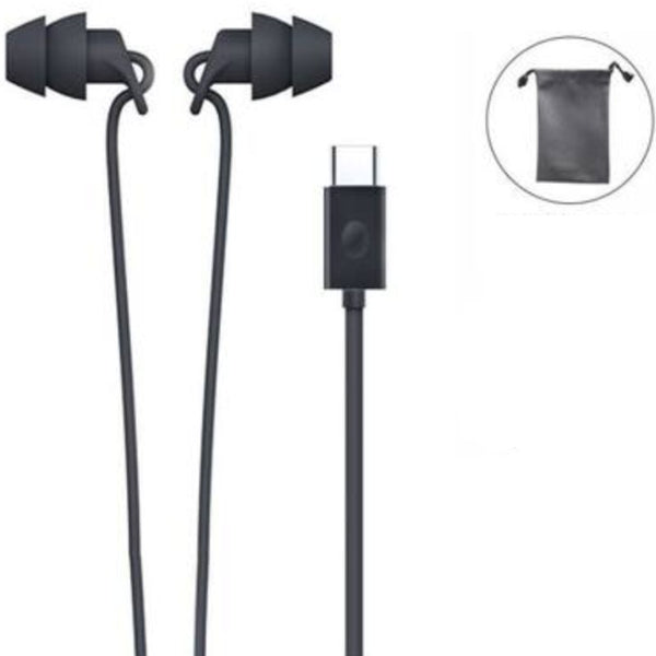 In-ear Silicone Headphones, with Noise Reduction, Integrated, Lightweight & Wire Control, for Sleeping, Working & Studying
