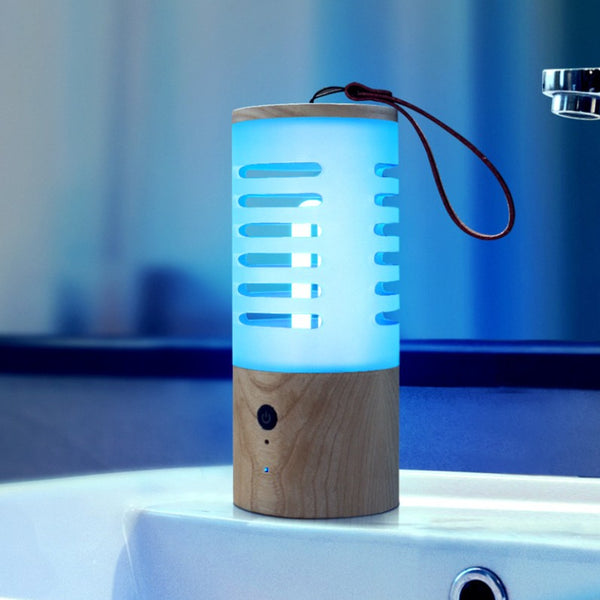 Portable Rechargeable Ultraviolet Ozone Sterilization Lamp, for Car, Room, Closet & More