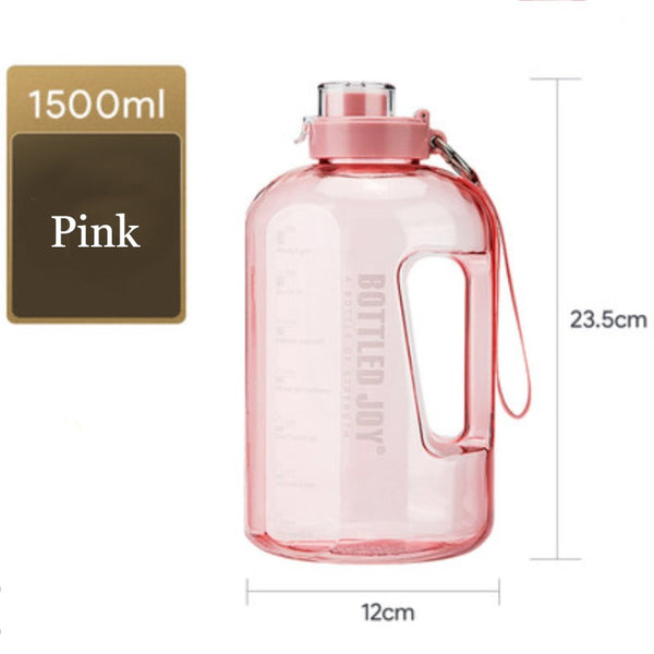 1500ml Large Capacity Water Bottle, with Widemouth, Tritan Material & BPA Free, for Walking, Driving, Exercising & More