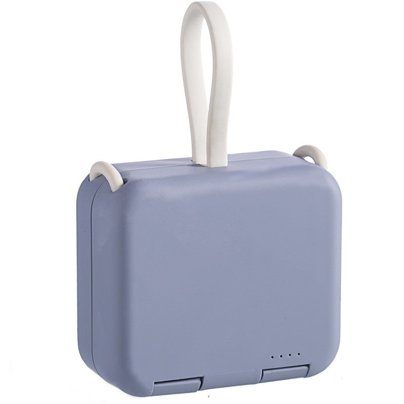 4000mAh Portable Back Clip Power Bank, with Phone Holder, Foldable Des