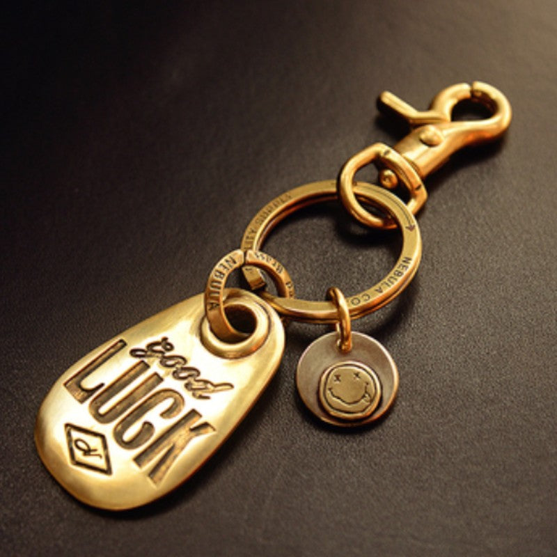Customized Good Luck Birthday Keychain, with Embedded Date of Birth, B ...